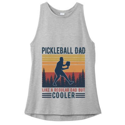 Pickleball Dad Like A Regular Dad Ladies PosiCharge Tri-Blend Wicking Tank