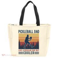 Pickleball Dad Like A Regular Dad Zip Tote Bag