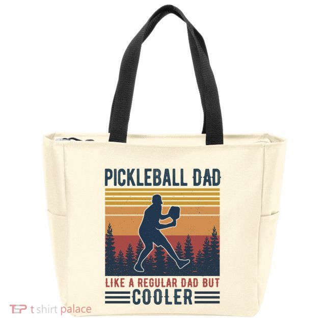 Pickleball Dad Like A Regular Dad Zip Tote Bag