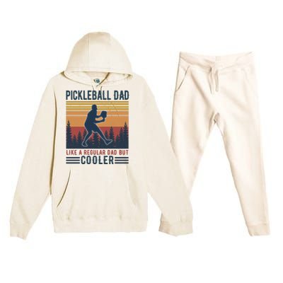 Pickleball Dad Like A Regular Dad Premium Hooded Sweatsuit Set