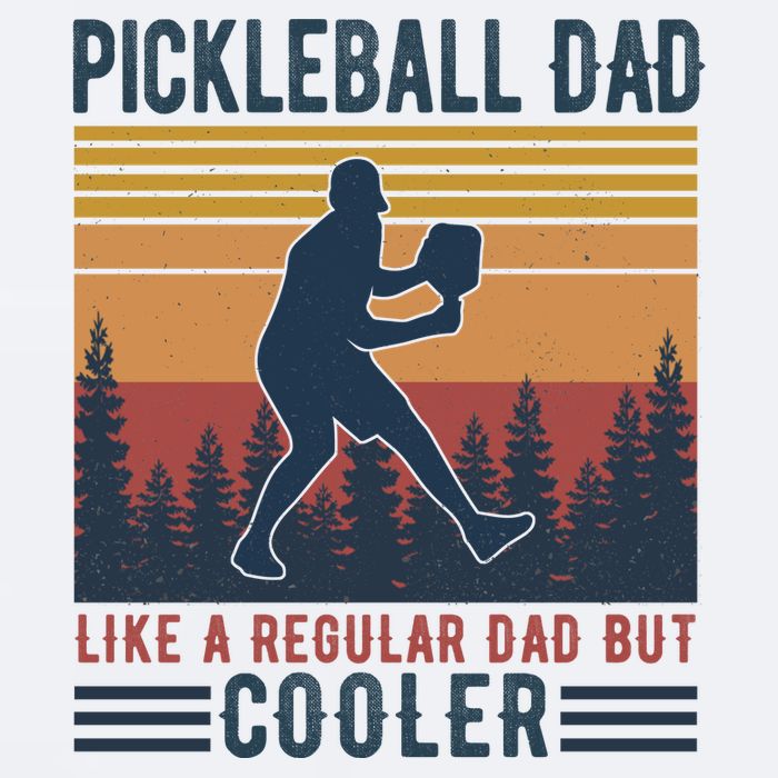 Pickleball Dad Like A Regular Dad Sueded Cloud Jersey T-Shirt