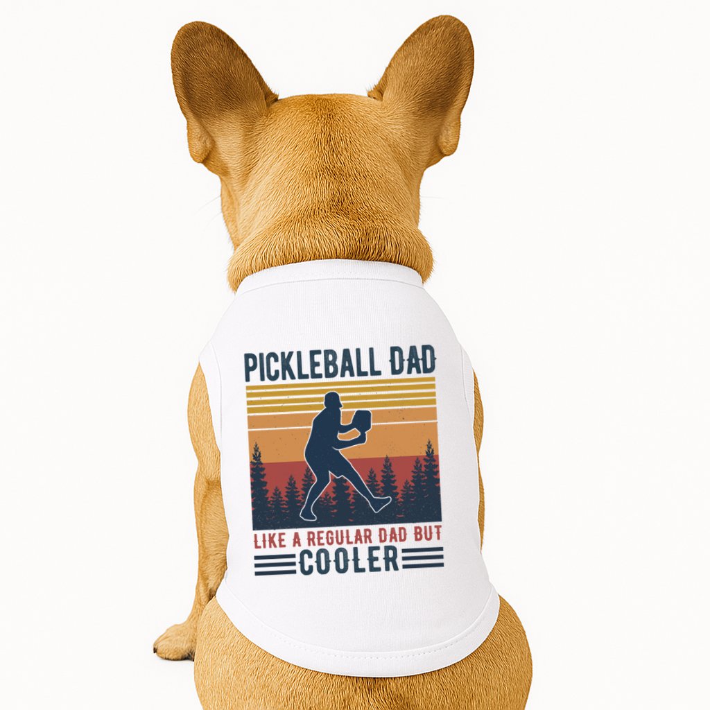 Pickleball Dad Like A Regular Dad Doggie Tank
