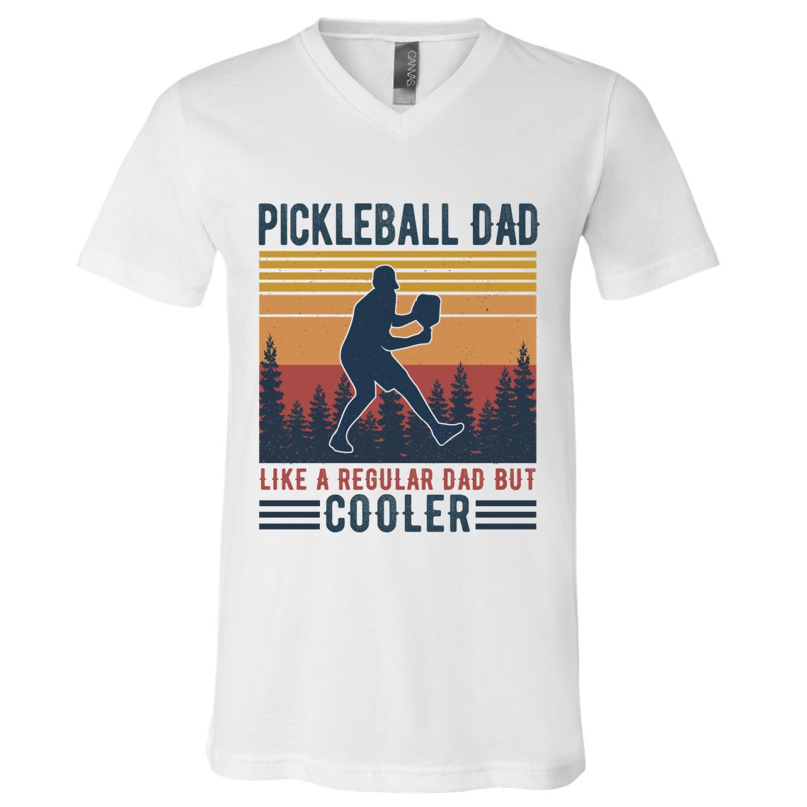 Pickleball Dad Like A Regular Dad V-Neck T-Shirt