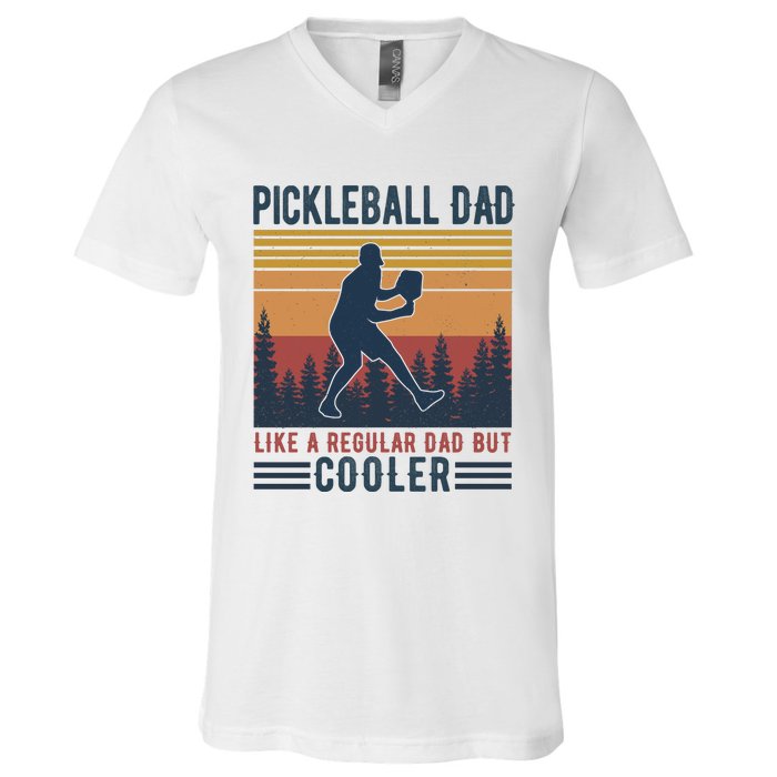 Pickleball Dad Like A Regular Dad V-Neck T-Shirt