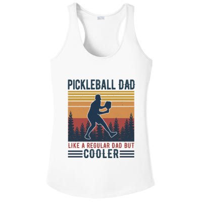 Pickleball Dad Like A Regular Dad Ladies PosiCharge Competitor Racerback Tank
