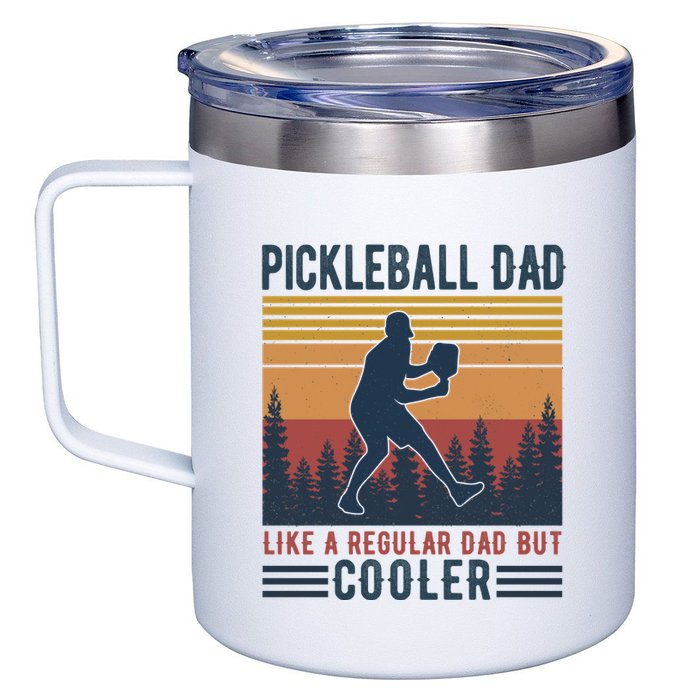 Pickleball Dad Like A Regular Dad 12oz Stainless Steel Coffee Mug