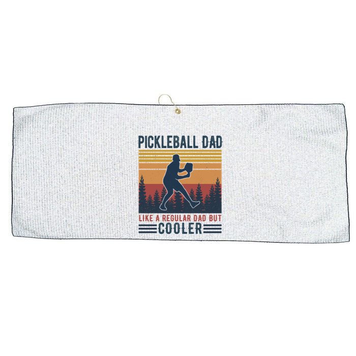 Pickleball Dad Like A Regular Dad Large Microfiber Waffle Golf Towel