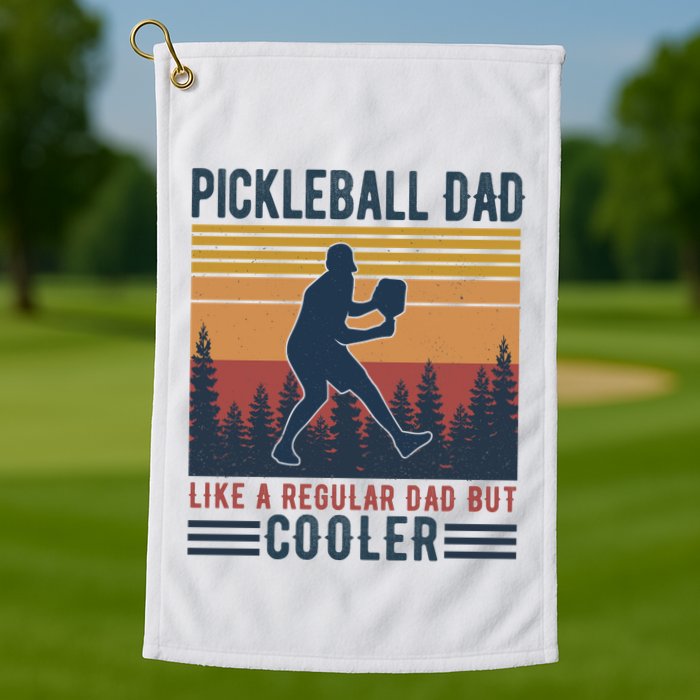Pickleball Dad Like A Regular Dad Golf Towel