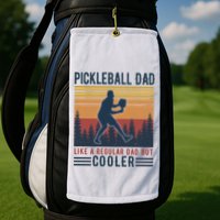 Pickleball Dad Like A Regular Dad Golf Towel
