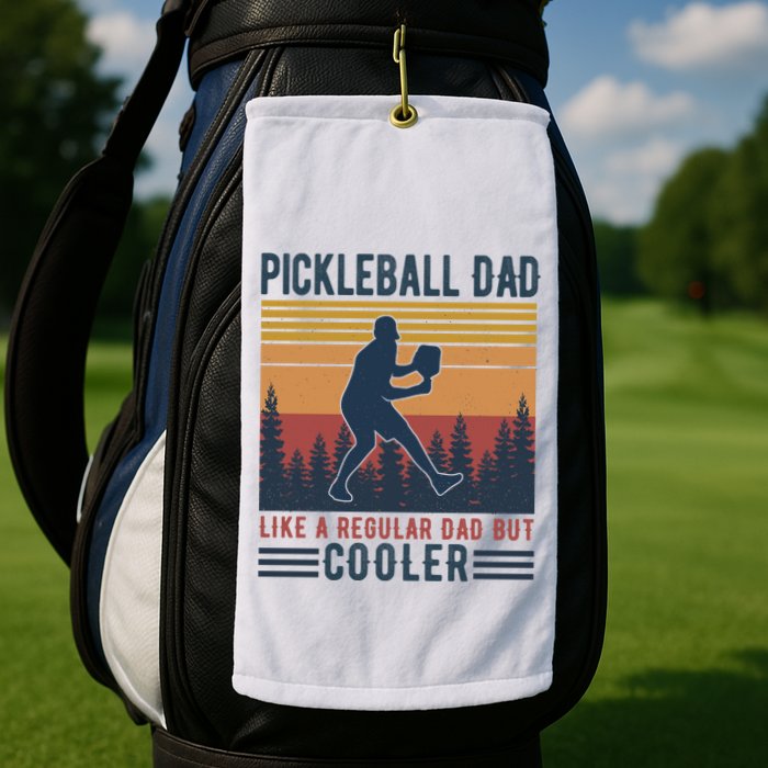 Pickleball Dad Like A Regular Dad Golf Towel
