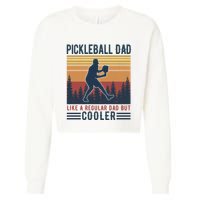Pickleball Dad Like A Regular Dad Cropped Pullover Crew