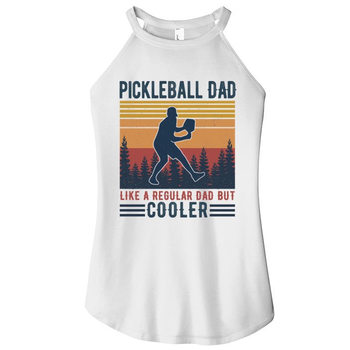 Pickleball Dad Like A Regular Dad Women's Perfect Tri Rocker Tank