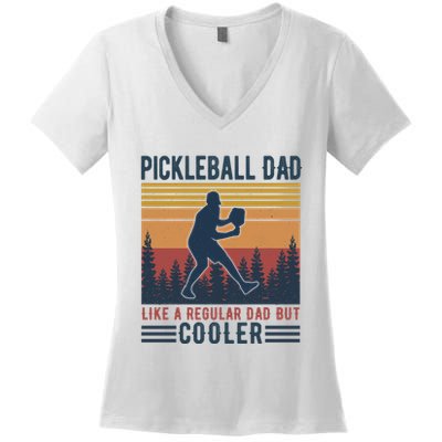 Pickleball Dad Like A Regular Dad Women's V-Neck T-Shirt