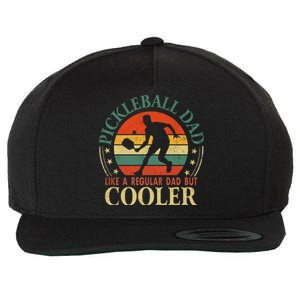 Pickleball Dad Like A Regular Dad But Cooler The Dink Father Wool Snapback Cap