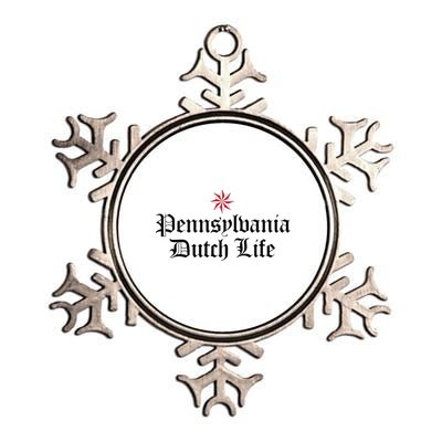 Pennsylvania Dutch Life Hex Sign Metallic Star Ornament