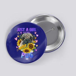 Pug Dog Lover Funny Cute Puppy Cute Gift Button