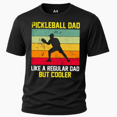 Pickleball Dad Like A Regular Dad But Cooler Vintage Retro Performance Shirt