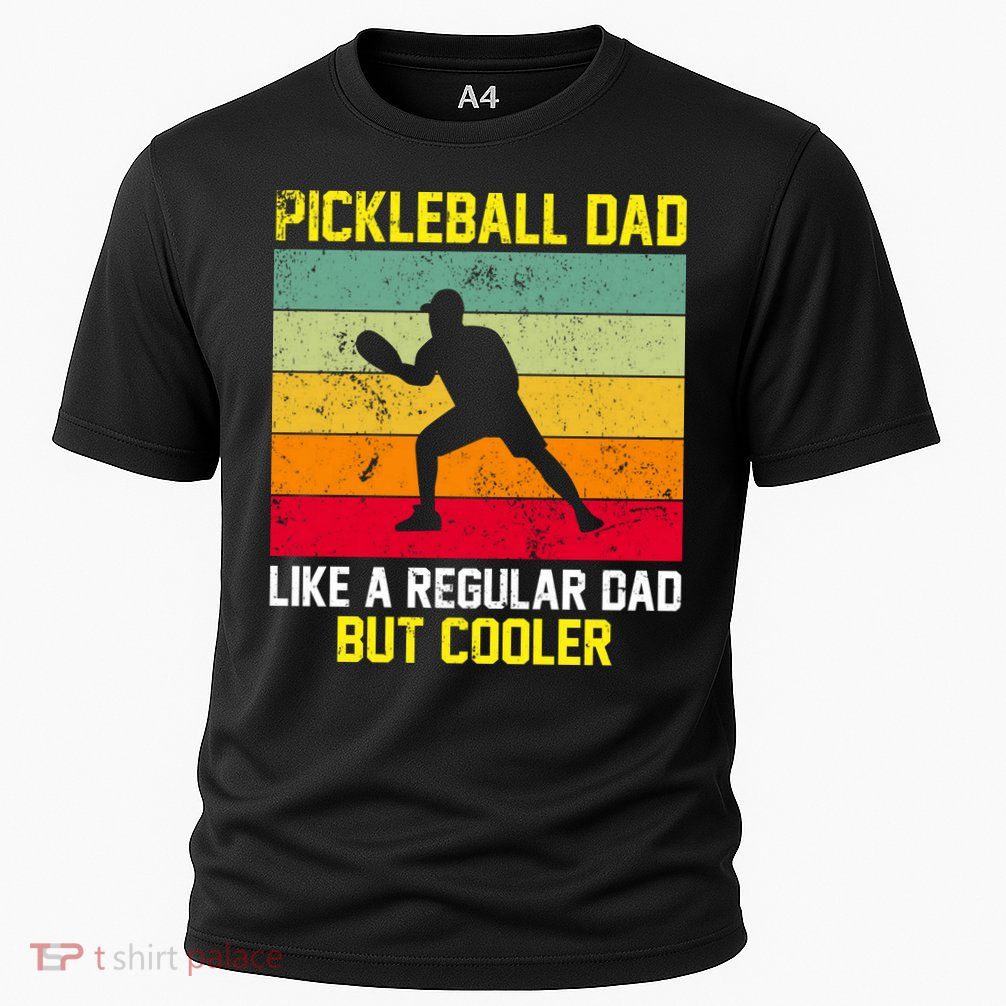 Pickleball Dad Like A Regular Dad But Cooler Vintage Retro Performance Shirt