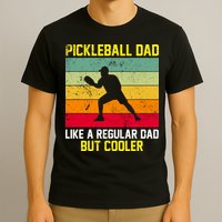 Pickleball Dad Like A Regular Dad But Cooler Vintage Retro T-Shirt