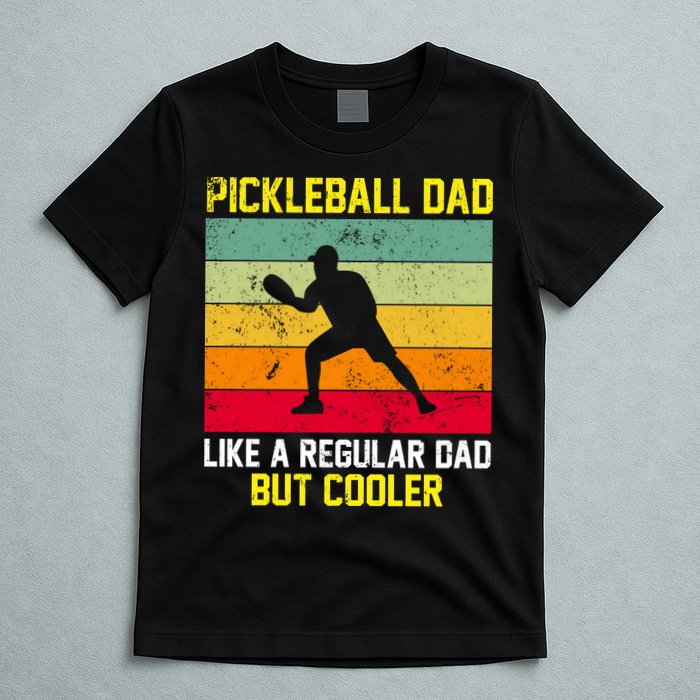 Pickleball Dad Like A Regular Dad But Cooler Vintage Retro T-Shirt