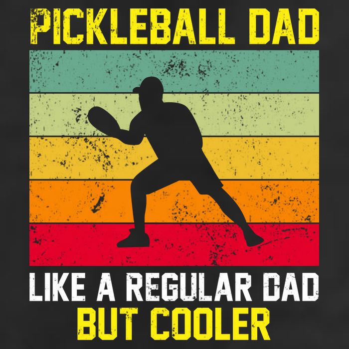 Pickleball Dad Like A Regular Dad But Cooler Vintage Retro Beanie