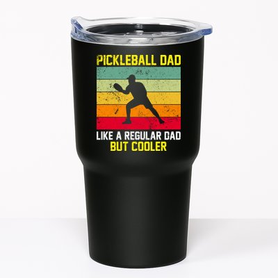 Pickleball Dad Like A Regular Dad But Cooler Vintage Retro Tumbler