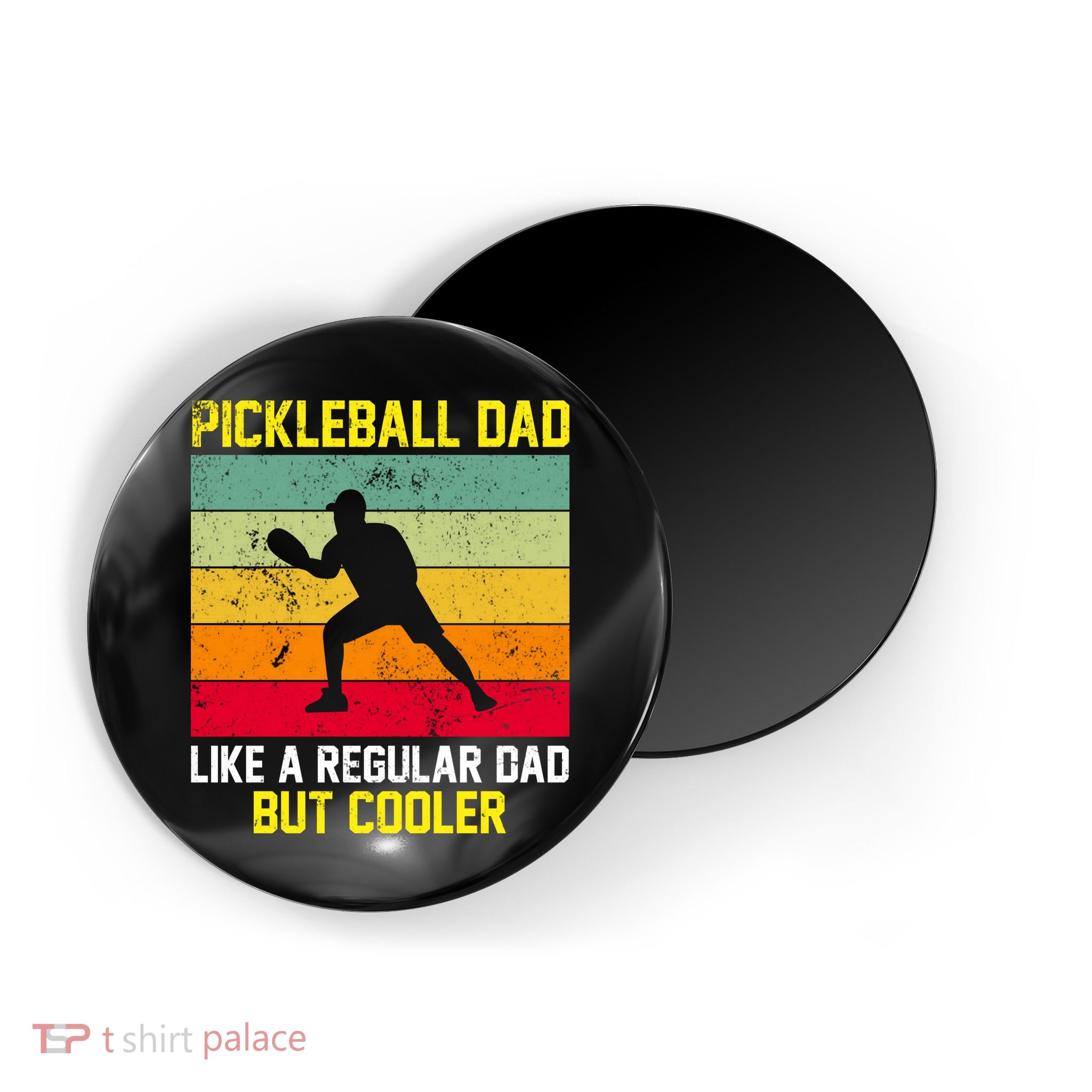 Pickleball Dad Like A Regular Dad But Cooler Vintage Retro Magnet
