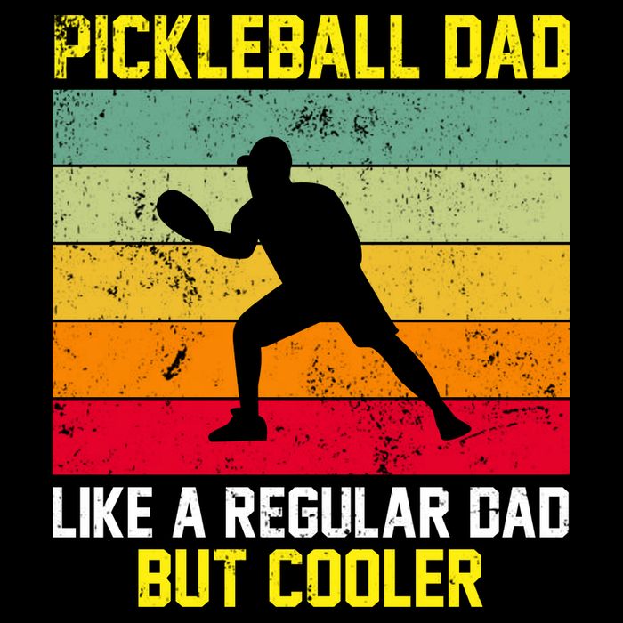 Pickleball Dad Like A Regular Dad But Cooler Vintage Retro Womens Tank Top
