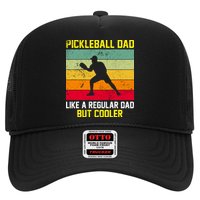 Pickleball Dad Like A Regular Dad But Cooler Vintage Retro Trucker Hat