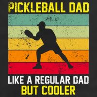 Pickleball Dad Like A Regular Dad But Cooler Vintage Retro Trucker Hat