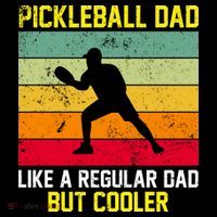 Pickleball Dad Like A Regular Dad But Cooler Vintage Retro Toddler Hoodie