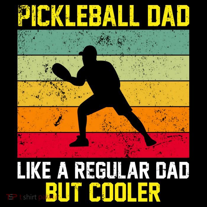 Pickleball Dad Like A Regular Dad But Cooler Vintage Retro Tank Top
