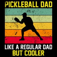 Pickleball Dad Like A Regular Dad But Cooler Vintage Retro Toddler T-Shirt
