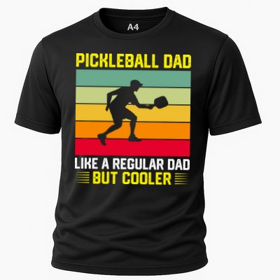 Pickleball Dad Like A Regular Dad But Cooler Vintage Retro Performance Shirt
