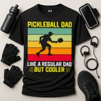 Pickleball Dad Like A Regular Dad But Cooler Vintage Retro Performance Shirt