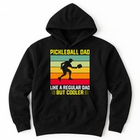 Pickleball Dad Like A Regular Dad But Cooler Vintage Retro Hoodie