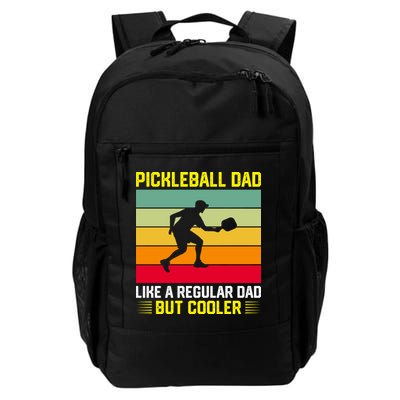 Pickleball Dad Like A Regular Dad But Cooler Vintage Retro Backpack