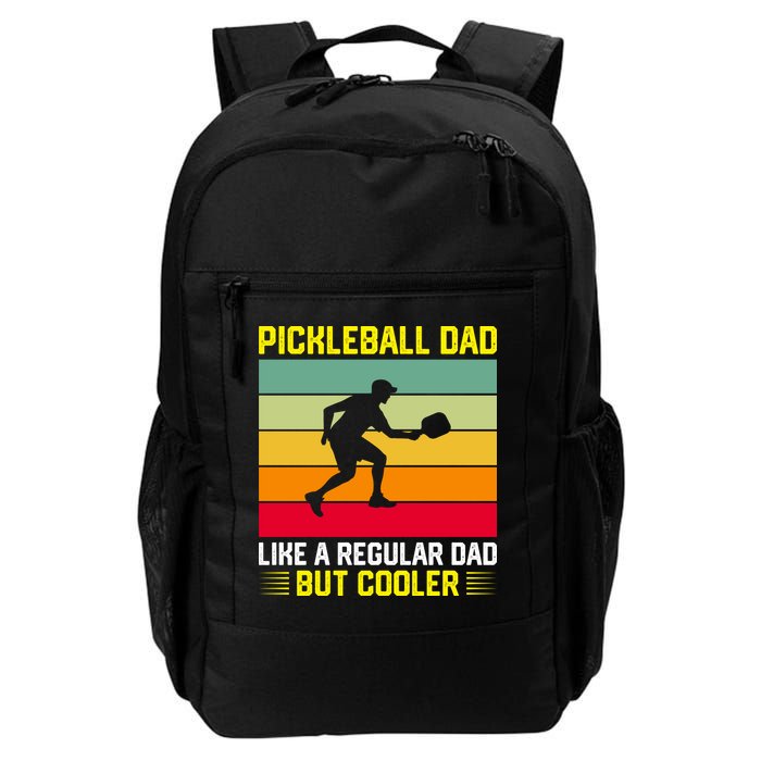 Pickleball Dad Like A Regular Dad But Cooler Vintage Retro Backpack