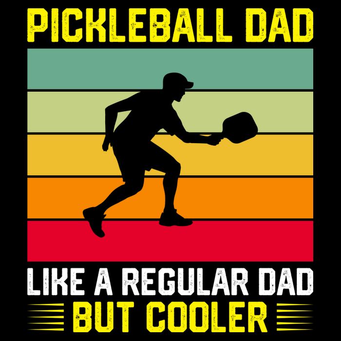Pickleball Dad Like A Regular Dad But Cooler Vintage Retro Backpack