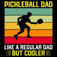 Pickleball Dad Like A Regular Dad But Cooler Vintage Retro Button