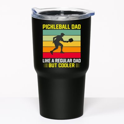 Pickleball Dad Like A Regular Dad But Cooler Vintage Retro Tumbler