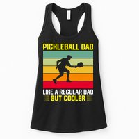 Pickleball Dad Like A Regular Dad But Cooler Vintage Retro Womens Tank Top