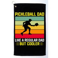 Pickleball Dad Like A Regular Dad But Cooler Vintage Retro Golf Towel