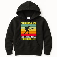 Pickleball Dad Like A Regular Dad But Cooler Vintage Retro Kids Hoodie