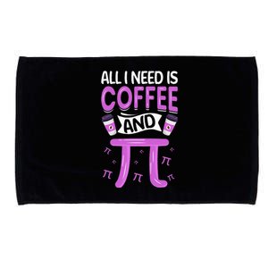 Pi Day Live All I need is Coffee and PI Math 14 March Nerd Microfiber Hand Towel