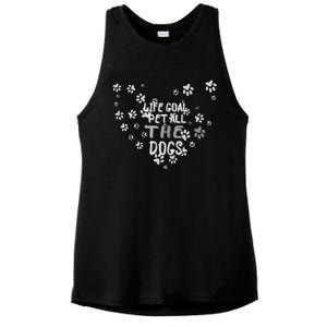 Puppy Dog Lover Pet Owner Life Goal Pet All The Dogs Ladies PosiCharge Tri-Blend Wicking Tank