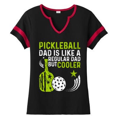 Pickleball Dad Like A Regular Dad But Cooler FatherS Day Gift Ladies Halftime Notch Neck Tee