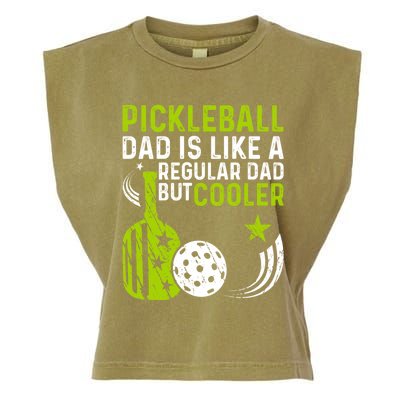 Pickleball Dad Like A Regular Dad But Cooler FatherS Day Gift Garment-Dyed Women's Muscle Tee