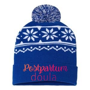 Postpartum Doula Labor Coach Birth Companion Labor Pregnancy Meaningful Gift USA-Made Snowflake Beanie