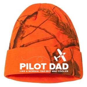 Pilot Dad Like Normal Dad But Cooler Airplane Pilot Dad Kati Licensed 12" Camo Beanie